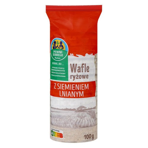 Wafle ryżowe z siemieniem lnianym Pewni Dobrego 100 g