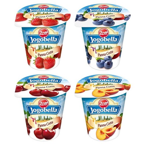 Jogobella Jogurt o smaku panna cotta MIX Zott 150 g