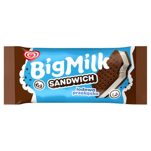 Lodowa przekąska Sandwich  Big Milk 100 ml