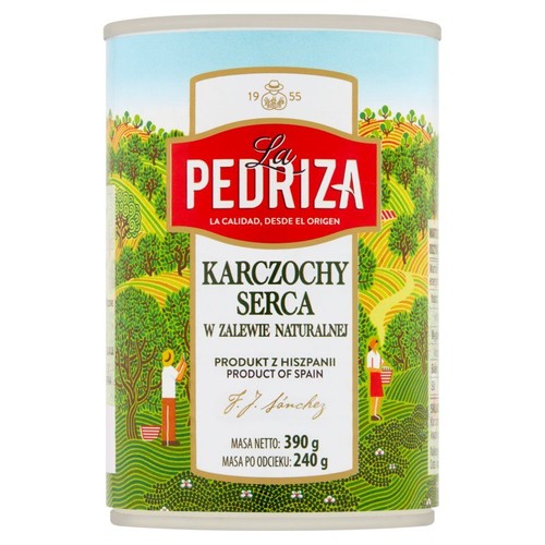 Karczochy serca w zalewie naturalnej La Pedriza 240 g