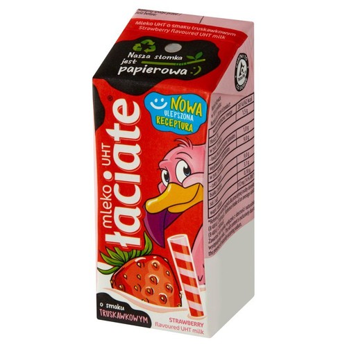 Mleczko UHT o smaku truskawkowym Łaciate 200 ml