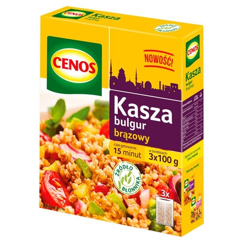 Kasza bulgur brązowy Cenos 3 x 100 g