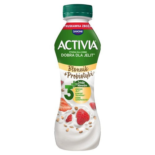 Jogurt pitny o smaku truskawka-zboże Activia 270 g