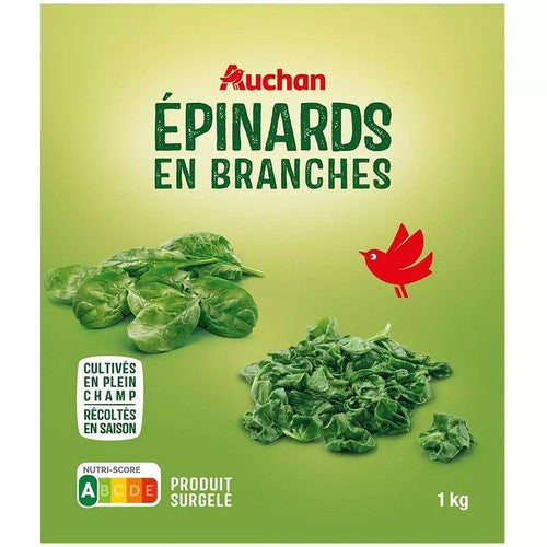 Szpinak liście Auchan 1 kg