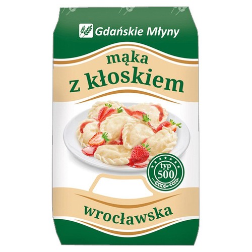 Mąka z kłoskiem wrocławska typ 500 Gdańskie Młyny 1 kg