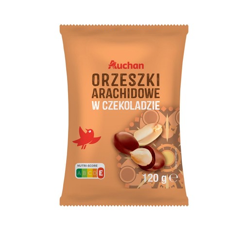 Orzeszki arachidowe w czekoladzie Auchan 120 g