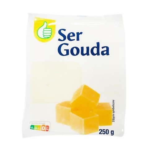 Ser gouda podpuszczkowy dojrzewający Auchan 250 g
