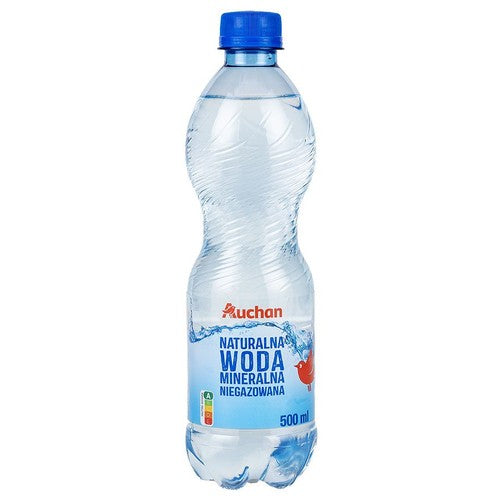 Woda mineralna niegazowana Auchan 500 ml
