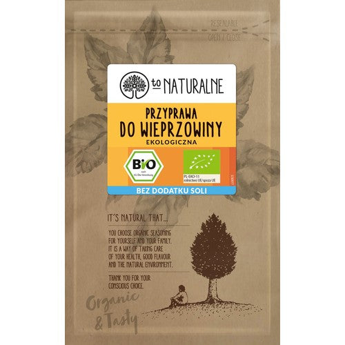 Ekologiczna przyprawa do wieprzowiny To Naturalne 20 g