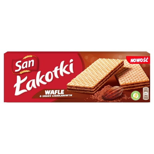 Łakotki wafle czekoladowe SAN 146 g