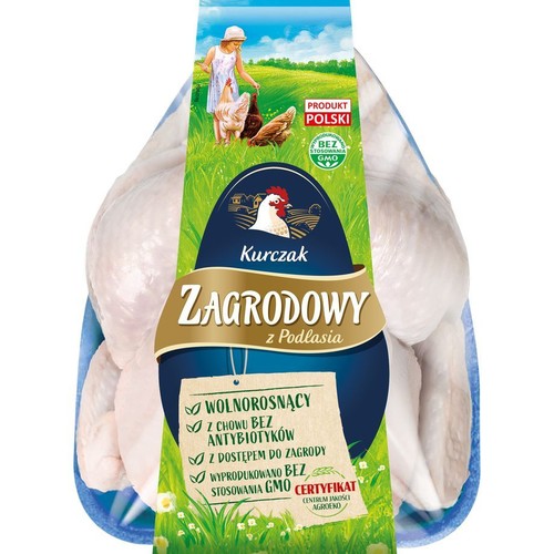 Kurczak zagrodowy tuszka świeży Zagrodowy z Podlasia na wagę ok. 1,7 kg