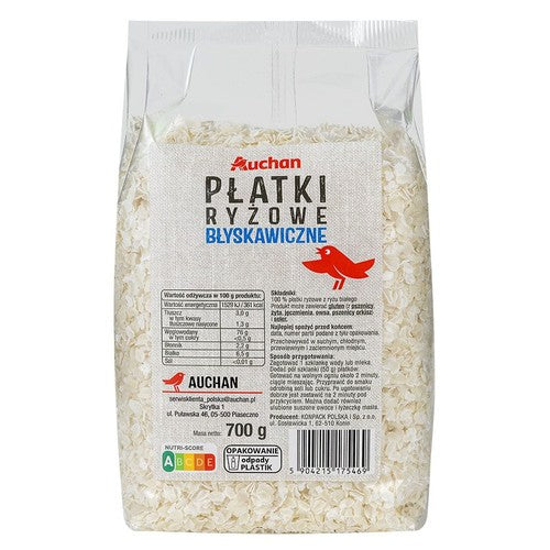 Płatki ryżowe błyskawiczne Auchan 700 g