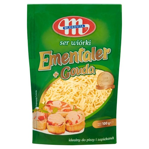 Ser Ementaler + Gouda wiórki Mlekovita 100 g