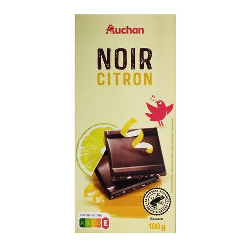 Czekolada gorzka cytrynowa Auchan 100 g