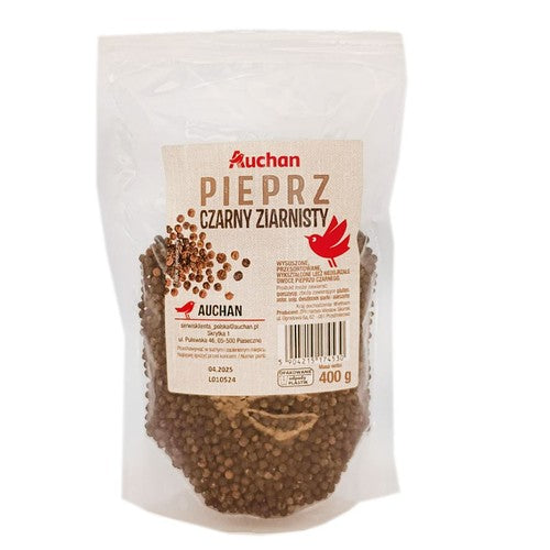 Pieprz czarny ziarnisty Auchan 400 g