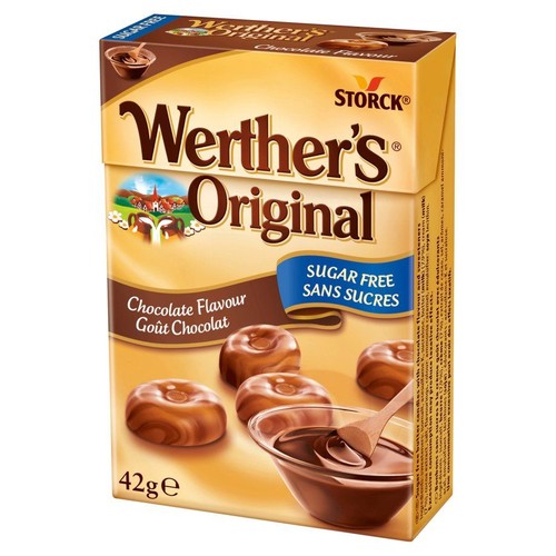 Cukierki o smaku czekoladowym bez dodatku cukru Werther's Original 42 g