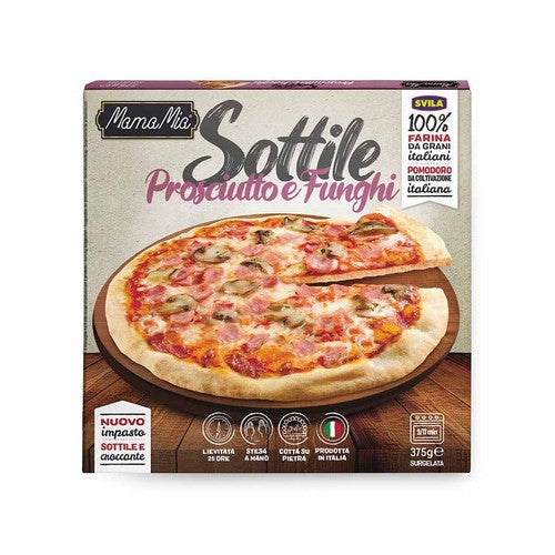 MamaMia Pizza z szynką Prosciutto i pieczarkami SVILA 375 g