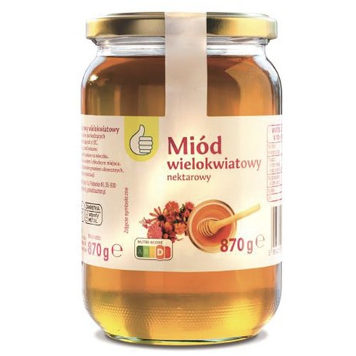 Miód nektarowy wielokwiatowy Auchan 870 g