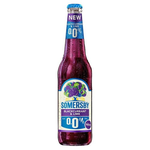 Piwo bezalkoholowe o smaku czarnej porzeczki i limonki alk.0.0% obj. Somersby 400 ml