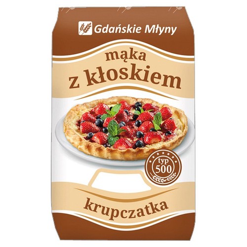 Mąka z kłoskiem krupczatka typ 500   Gdańskie Młyny 1 kg