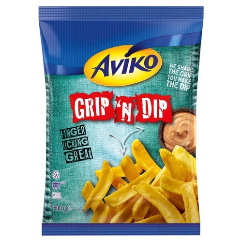 Frytki proste Grip ‘N Dip Aviko 600 g