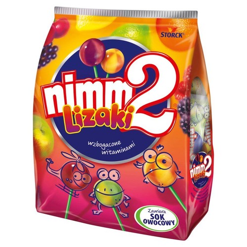 Owocowe lizaki wzbogacone witaminami nimm2 80 g