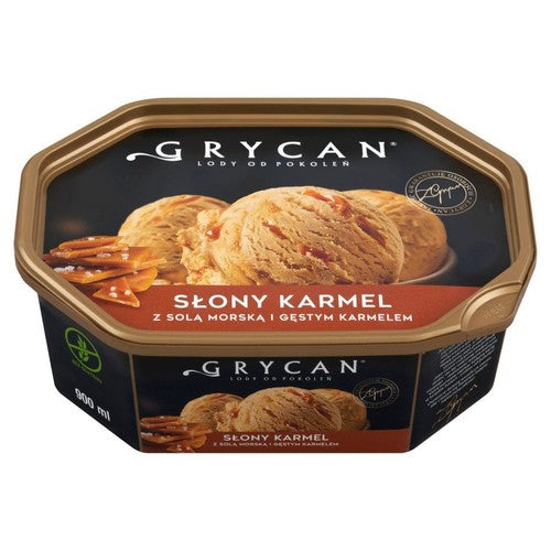 Lody słony karmel z solą morską i karmelem Grycan 900 ml