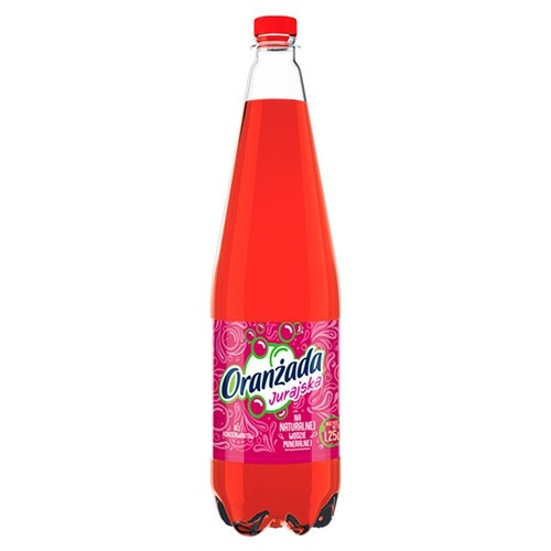 Napój gazowany oranżada czerwona Jurajska 1,25 l