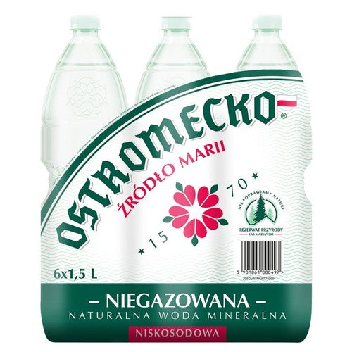 Naturalna woda mineralna niegazowana Ostromecko 6 x 1,5 l