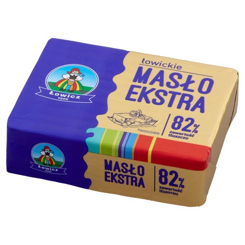 Masło ekstra łowickie 82% tłuszczu Łowicz 200 g