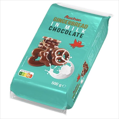 Pierniki w czekoladzie mlecznej  Auchan 500 g