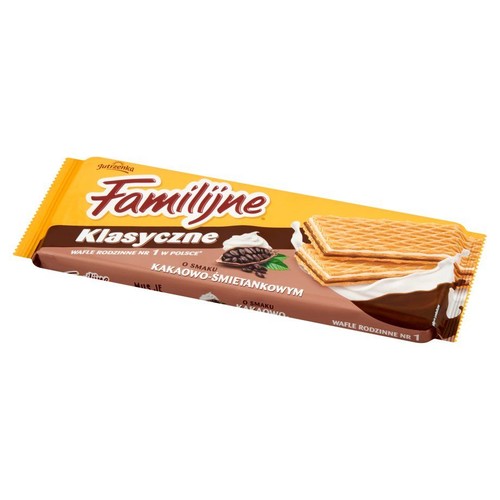 Wafle Familijne o smaku kakaowo-śmietankowym Jutrzenka 180 g