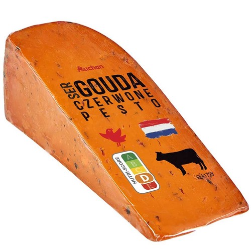 Ser Gouda czerwone pesto Auchan na wagę ok. 130 g