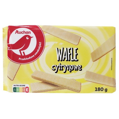 Wafle cytrynowe  Auchan 180 g