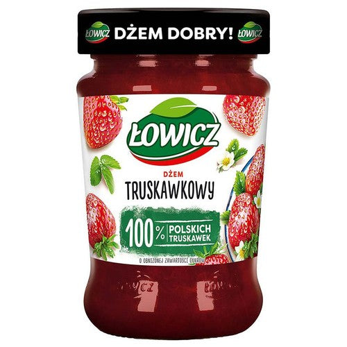 Dżem truskawkowy o obniżonej zawartości cukrów Łowicz 280 g
