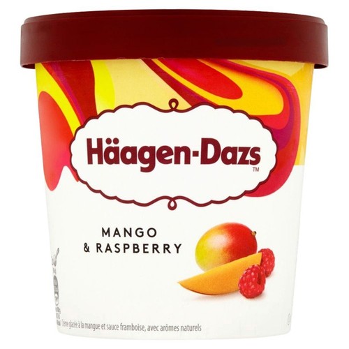 Lody o smaku mango i maliny Häagen-Dazs 460 ml