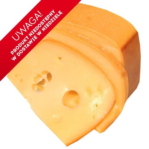 Ser żółty Królewski wędzony w kawałku Sierpc na wagę ok. 200 g
