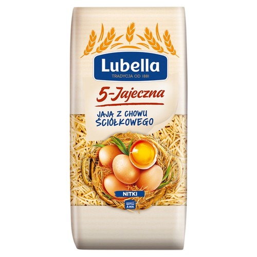Makaron nitki 5 jajeczny  Lubella 250 g