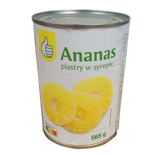 Ananas plastry Auchan 565 g