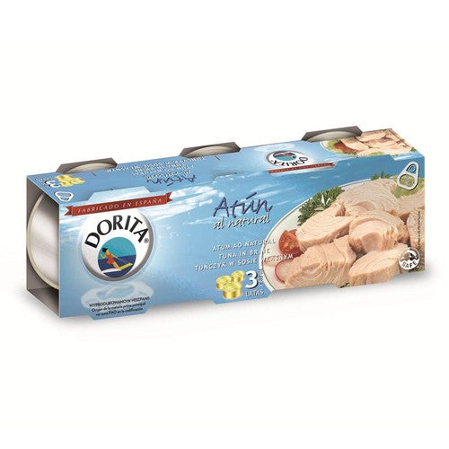Tuńczyk w kawałkach w sosie własnym  Dorita 3 x 80 g