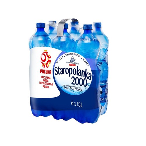 Woda mineralna lekko gazowana Staropolanka 6 x 1,5 l