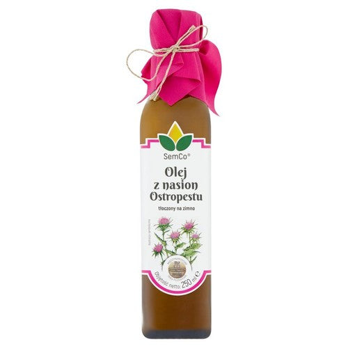 Olej z nasion ostropestu tłoczony na zimno SemCo 250 ml