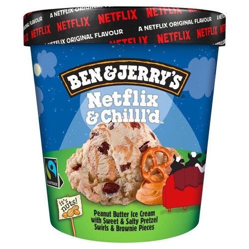 Lody z kremem z orzechów ziemnych i kawałkami brownie  Ben&Jerry's 465 ml