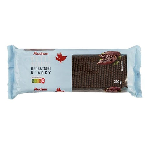 Herbatniki czarne blacky Auchan 200 g