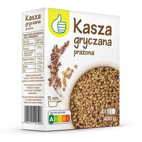 Kasza gryczana prażona Auchan 4 x 100 g
