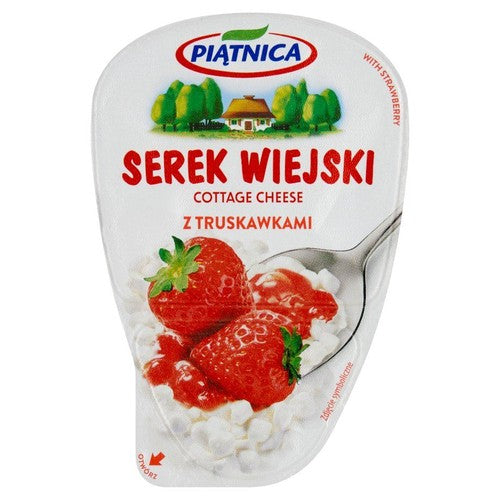 Serek wiejski z truskawkami Piątnica 150 g