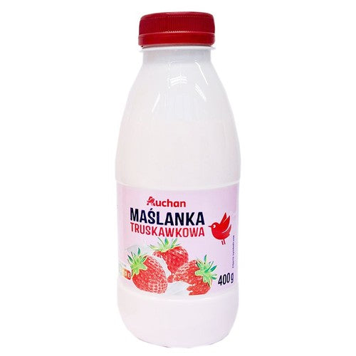 Maślanka truskawkowa Auchan 400 g