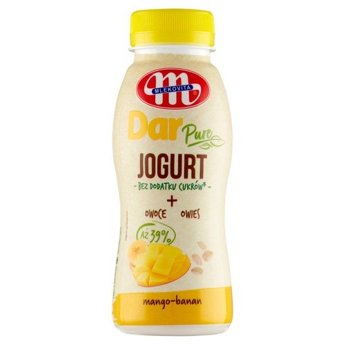 Dar Pure jogurt o smaku mango banan Mlekovita 250 g