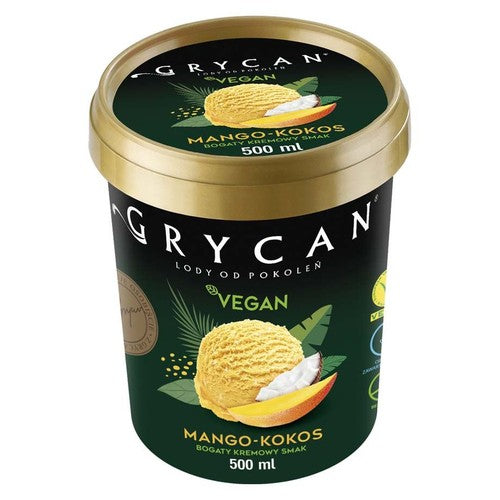 Vegan lody mango kokos Grycan 500 ml