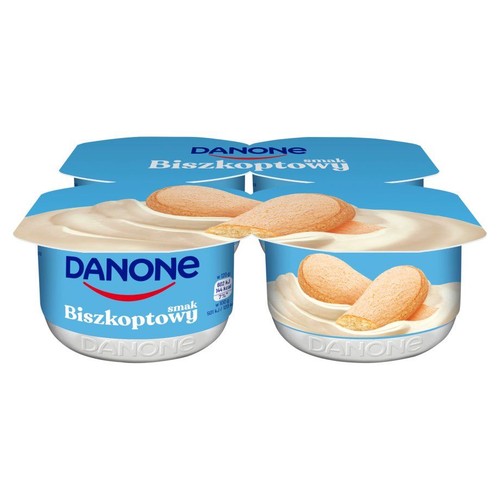 Jogurt kremowy o smaku biszkoptowym Danone 4 x 120 g